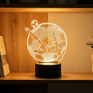 Creative Ins Atmosphere Veilleuse with Football Club Team Logo <b>Plug</b>-In Power Supply and Battery Source - Product Image 3