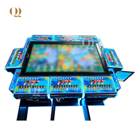 QIQU 2025 nouvelle conception Table de poisson la mieux notée 65 pouces 8 joueurs Table d'arcade de jeu de poisson Ocean King 3 Plus