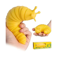 Jouet anti-stress souple en forme de chenille pour enfants et adultes, cadeau anti-anxiété, logo personnalisé