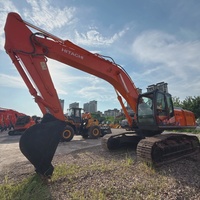 Excavadora de cadenas hidráulica usada HITACHI ZX350, la más vendida, estable, para nivelación de sitios, canteras y proyectos de demolición ligera