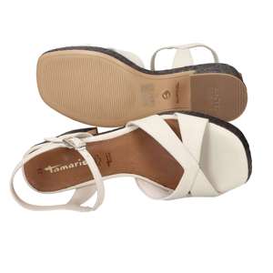 รองเท้าแตะส้นสูงผู้หญิง Tamaris สีเบจ ส้นสูง 7.5 ซม. ไซส์ 40 แบบแพลตฟอร์ม - Product Image 6