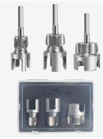 Kit d'outils de filetage de tuyaux portatif, filières internes et externes 2-en-1 pour le travail de raccordement de tuyaux d'eau