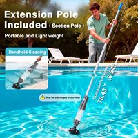 Aspirateur de piscine sans fil rechargeable, nettoyeur de piscine portatif pour spas, petites piscines et spas