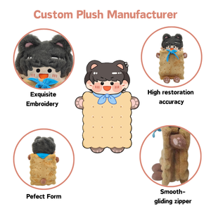 Personalized Gifts Plush <strong>Toys</strong> Custom Made Custom Pencil Case Plush Figure <strong>Toys</strong> Pouch Plush Pencil Case - Product Image 3