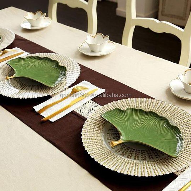 PLAT OVALE CALIFORNIA LIMOGES PORCELAINE BLANCHE N°12 36X23 - Maison de