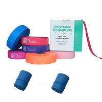 Torniquete Médico Desechable de Alta Calidad, Libre de Látex, TPE, 1''x18'', Certificado CE
