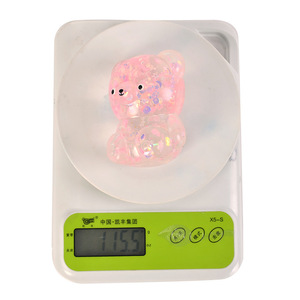 Juguete Antiestrés de Gelatina con Forma de Oso y Letras de Lentejuelas, Juguete de Descompresión con Forma de Oso - Product Image 5