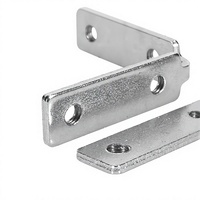 Connecteur d'angle en aluminium plaqué zinc en forme de L pour l'assemblage de portes d'armoires sans poignée
