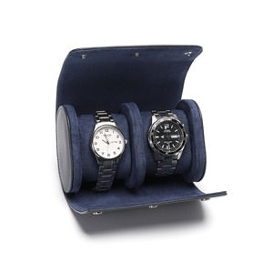 Wholesale Custom PU Leather <b>Watch</b> Case 2 Slots Slide Display Protective Travel <b>Watch</b> Box for Smart Wristwatch Packaging - Product Image 1