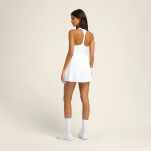 تنورة تنس نسائية بشعار مخصص، فستان جولف بألوان متباينة مع شق، ملابس رياضية خفيفة الوزن، تنورة تنس ريشة للصيف - Product Image 6