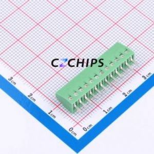 1725753 Screw Terminal Block P=2.54mm Connector ( Pitch: 2.54mm )( Color: Green )( Total PIN Count: 12P )( Number of Rows: 1 ) - Product Image 2