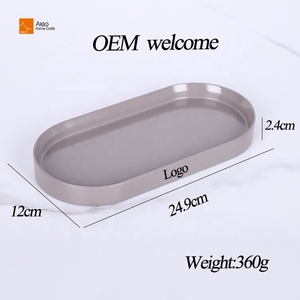 <span class=keywords><strong>Plateau</strong></span> de service et organiseur de table de chevet BSCI, durable et écologique, élégant, en polyrésine, <span class=keywords><strong>pour</strong></span> articles de toilette et maquillage, Beige, Gris, Blanc, Noir - Product Image 3