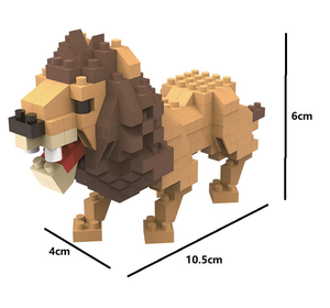 Set Puzzle Diy blok bangunan hewan kartun Model 3d partikel Mirco plastik laris mainan bata bongkar pasang figur Mini untuk hadiah anak-anak - Product Image 5