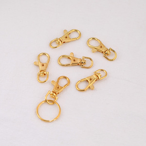 Metal Lobster Clasp <b>Hook</b> Keychain Accessory For Diy Bag Jewelry Making 20mm Plated Rose Gold Silver Gold Colorful - Product Image 2