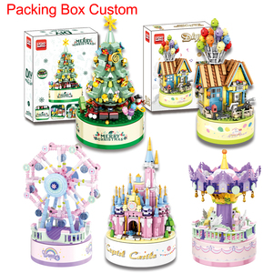 Custom Online Wholesale <strong>Supplier</strong> Ferris Wheel Carousel Christmas Tree Contixo Bricks Toy Diy Music Box <strong>Building</strong> Block <strong>Set</strong> - Product Image 2
