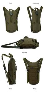 Sac à dos tactique pour cyclisme en plein air Réservoir d'hydratation Réservoir à vessie avec réservoir intérieur 3L - Product Image 4