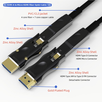 HDMI 2.0 4K TYPE a à D AOC détachable 5m 10m 20m 30m 50m Fibre optique HDMI actif