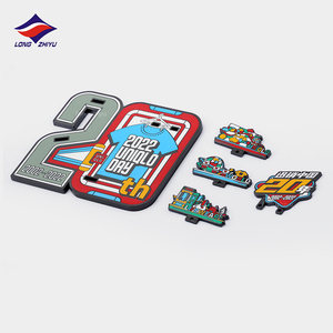 Decoración de Mesa de <span class=keywords><strong>Metal</strong></span> Hecha a Medida Longzhiyu con Base de Soporte, Figura Conmemorativa 3D para Recuerdos y Regalos de Eventos - Product Image 3