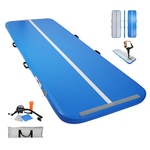 Fábrica logotipo personalizado tamaño grande PVC aire piso pista de aire 6m 8m 10m 12m 15M 20m pista de aire inflable gimnasia colchoneta - Product Image 5