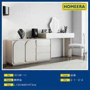 Dressing <b>Table</b> L130*W40*H75cm White Modern Design Floor Mount <b>Makeup</b> Vanity Bedroom Furniture - Product Image 3