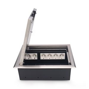 Boîte de prise électrique à poser au sol pour bureau et usage domestique, compatible avec les prises multi-standards - Product Image 5