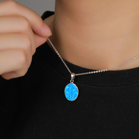 Bijoux en pierres précieuses naturelles de qualité supérieure, pendentif en opale en argent sterling 925, boîte vintage, design floral éblouissant fait main, cadeau de fiançailles