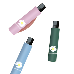 Paraguas Plegable Manual Portátil Daisy con Protección UV y Logotipo Personalizado, Venta al Por Mayor - Product Image 2