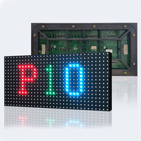 Layar iklan luar ruangan bergulir kata lampu piring tampilan teks elektronik layar iklan modul Led penuh warna