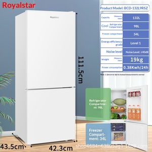 Rongshida 42L Small Dormitory Rental Room Refrigerated Mini Double Door <b>Refrigerator</b> Auto-Defrost Energy Efficiency Level I - Product Image 6