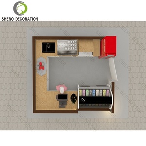 Tùy chỉnh sang trọng cửa hàng Ice Cream cửa hàng quầy thực phẩm kiosk thiết kế Ice Cream kiosk trong Mall - Product Image 3