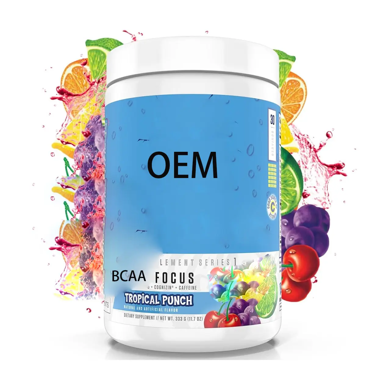 OEM Manufac turing BCAA Focus Supplement Muskel protein Verzweigt kettiges Aminosäure-BCAA-Pulver