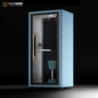 Nouvelle Tendance : Box de Travail Modulaire Acoustique en Alliage d'Aluminium, Mobile et Insonorisé, pour Extérieur, Préfabriqué, pour Bureaux et Espaces Privés