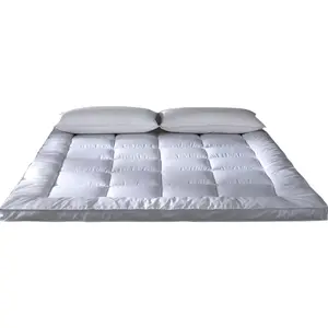 Blanco personalizado de calidad de hotel suave colchón colcha topper colchón para la venta