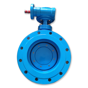 D342 OEM DN200-1000 Manual Sanitary Soft <b>Seal</b> Double Eccentric WCB Body Flange Butterfly Valve CE Certified for - Product Image 1