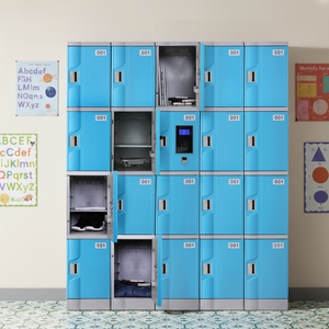 Toppla Mini casiers de rangement modernes pour salles d'attente de lycées et salons, avec serrures à combinaison numériques à monnayeur, Populaire - Product Image 4