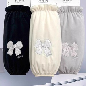 Fundas Protectoras para Mujer, Otoño Invierno, Bordado con Lazo, Diseño Alegre, Beige, Negro, Gris, Adulto, Uso General, Antiincrustante - Product Image 1