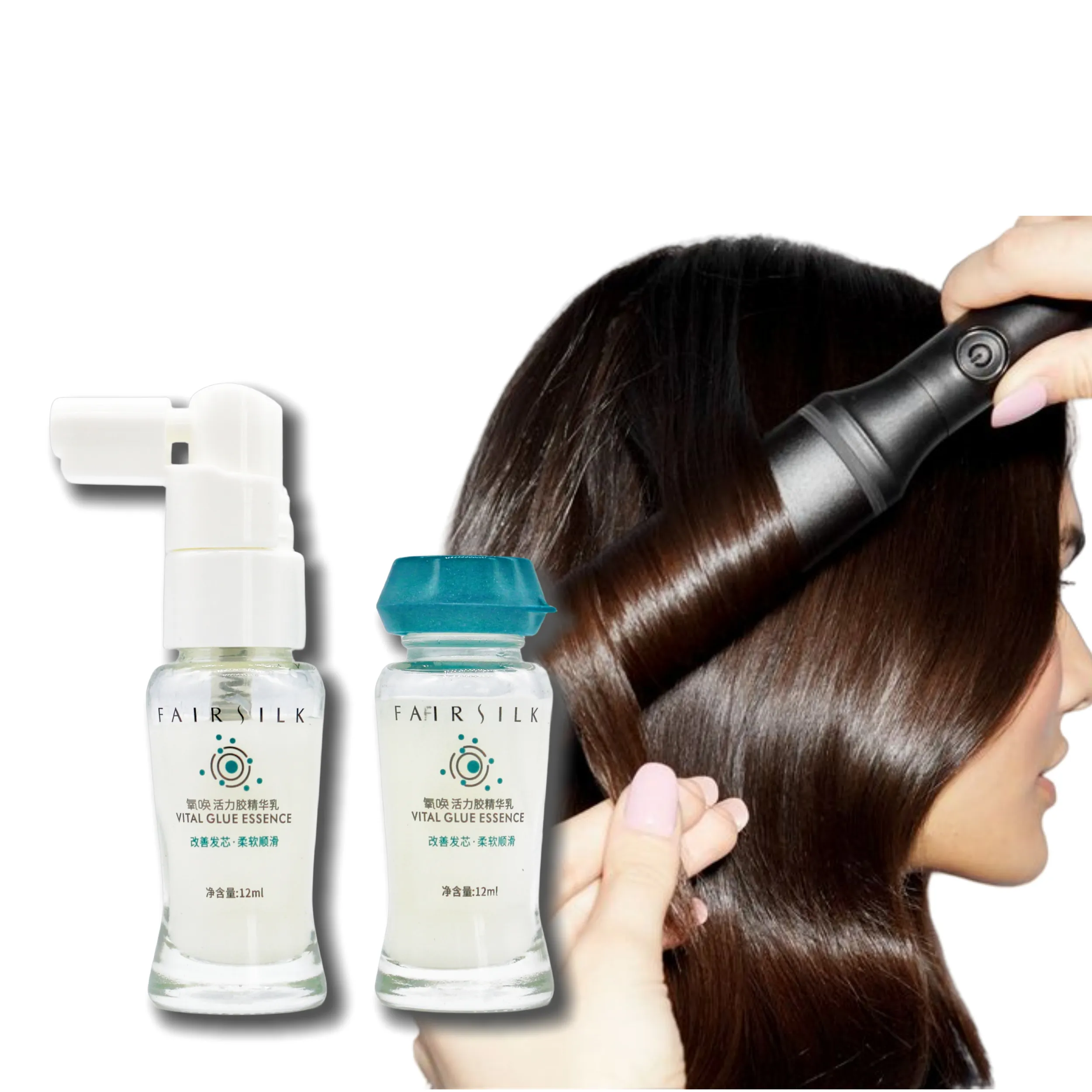 Oem Collagen New chăm sóc tóc xoăn cứng kiểm soát tạo kiểu tóc lụa Mist Spray tóc sang trọng huyết thanh viên nang
