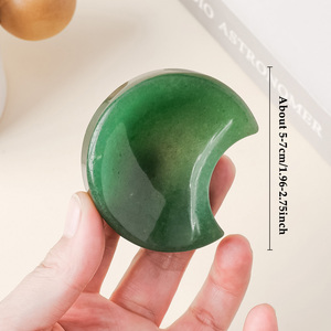 Cuenco de Cristal de <span class=keywords><strong>Aventurina</strong></span> Natural con Forma de Corazón y Luna para Limpieza Energética, Sanación, Reiki, Decoración del Hogar y Meditación, Venta al Por Mayor - Product Image 3