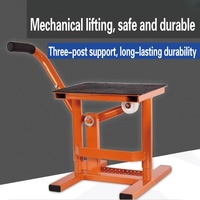 Tabouret de levage réglable à trois poteaux pour motocross, gain de place et portable, pour le nettoyage, l'inspection et la réparation des pneus de moto
