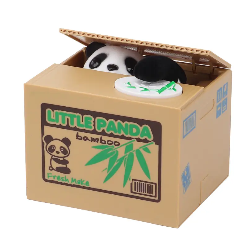 Automatic Money Saving Panda piggy bank Panda Coin Bank Panda Bank Stealing Coin for kids