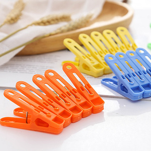 Pinces à linge en plastique épaissi, résistantes au vent, adaptées aux sous-vêtements, vêtements, chaussettes et au séchage des vêtements (20 pièces par paquet). - Product Image 4