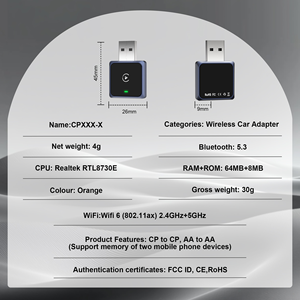 Adaptador Inalámbrico y con Cable para CarPlay y Android Auto AMITOR 2633, Interfaz USB Tipo-C, Caja Inteligente para Auto, 1 Año de Garantía - Product Image 3