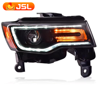 Ensemble Phares Améliorés LED pour Jeep Grand Cherokee 14-21, Feux de Jour et Clignotants, Accessoire Automobile