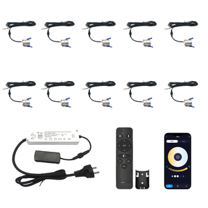 3W IP65 <span class=keywords><strong>LED</strong></span> <span class=keywords><strong>Mini</strong></span> <span class=keywords><strong>Spot</strong></span> encastré pour terrasse avec télécommande 2700-6500K <span class=keywords><strong>Led</strong></span> Spotlight 10LED <span class=keywords><strong>Kit</strong></span> - Product Image 3