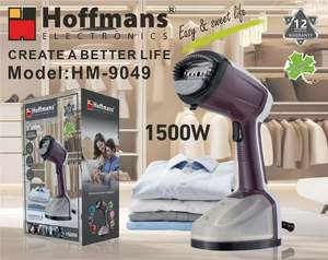 Défroisseur Vapeur Portable Hoffmans HM-9049 1500W Puissant, Chauffe Rapide, Plaque en Acier Inoxydable, Appareil de Repassage Vertical - Product Image 2