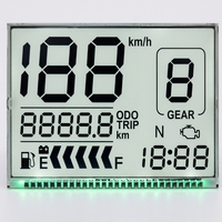 Écran LCD segmenté personnalisé avec icônes, signal de batterie, WiFi, température pour appareil connecté intelligent, monochrome, fabriqué en Chine/Guangxi