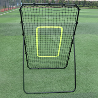 Filet de rebond pour l'entraînement au football - Cadre en acier réglable et portable, durable et écologique pour l'entraînement au football en extérieur