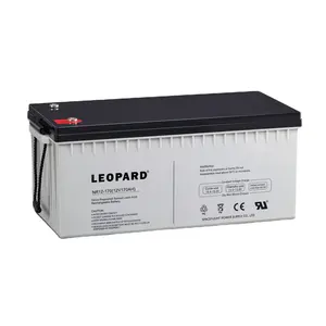 Supplier Agm Vrla Lead Acid Batteries Solar Batteries China Solar System 12V 170AH 12 Free LEOPARD Sealed 12 Years Ce UL F16/F12