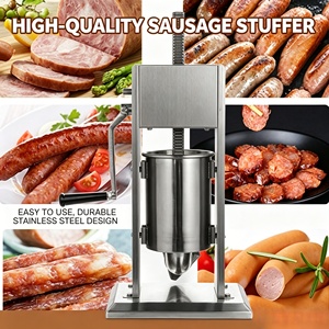Machine à farcir les saucisses en acier inoxydable de qualité industrielle pour la fabrication de saucisses en restaurant - Product Image 5
