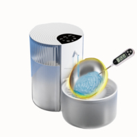Dispensador de Agua Inalámbrico para Mascotas de 3L, Fuente Automática Inteligente para Gatos con Carga, Separación de Agua Limpia y Sucia